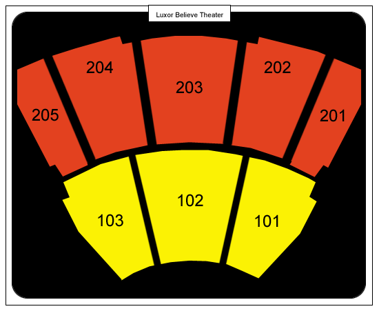 Criss Angel Luxor Seating-Chart